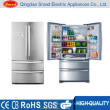 French door stainless steel big capacity refrigerator with ice maker